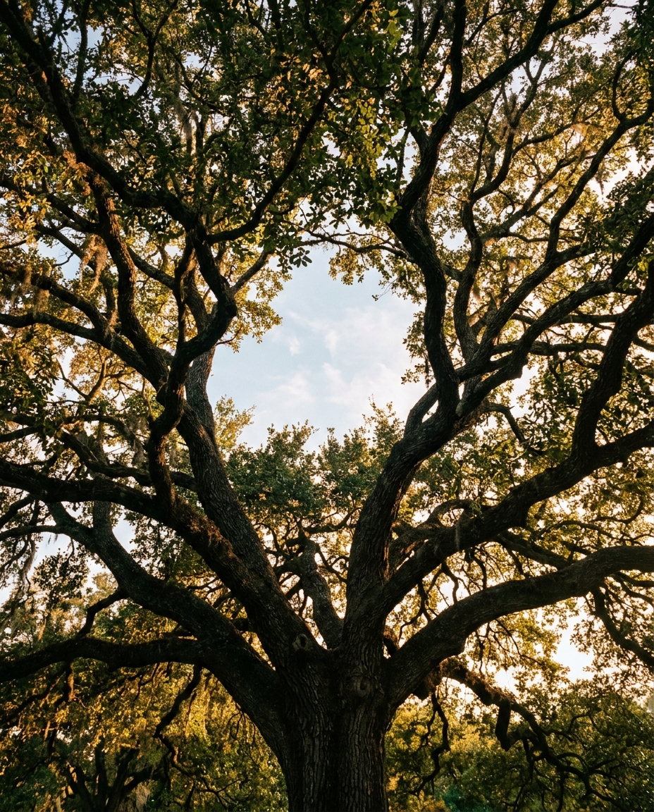Texas live oak canopy